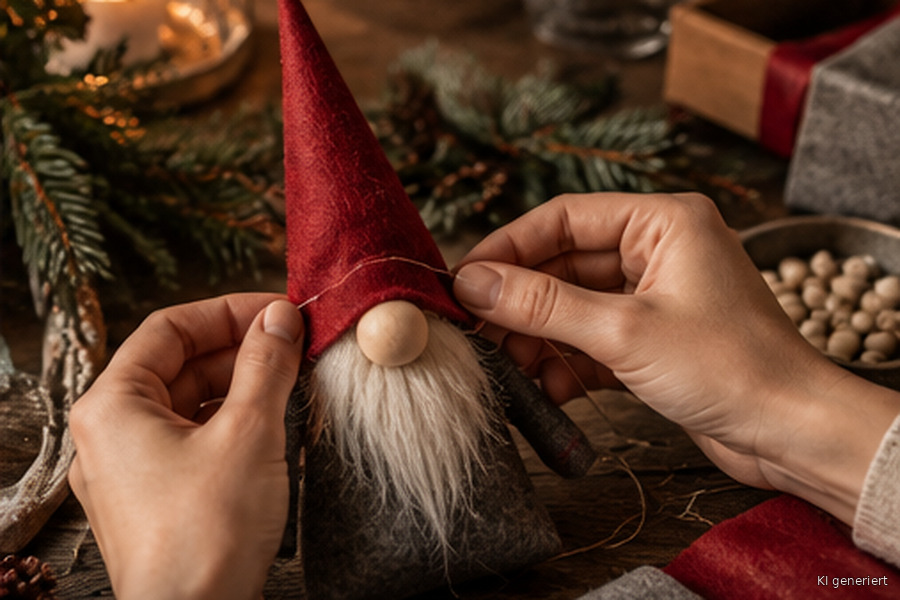 Using a sewing machine: Sewing a elf