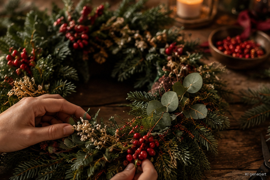 Making wreaths